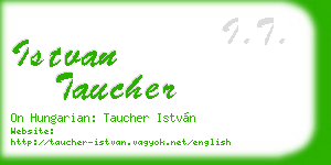 istvan taucher business card